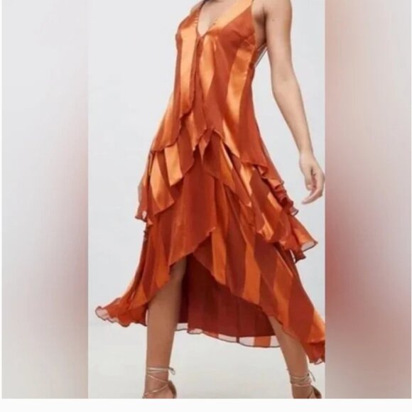 ASOS Backless Ruffle Dress Size 6 - Picture 1 of 7